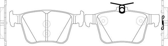 FIT FP1761 - Комплект спирачно феродо, дискови спирачки vvparts.bg