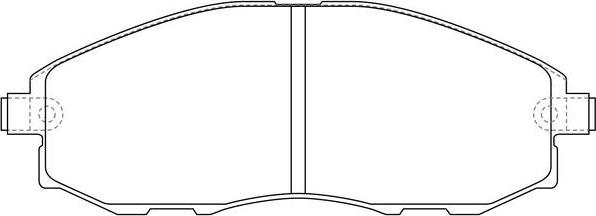 FIT FP1712 - Комплект спирачно феродо, дискови спирачки vvparts.bg