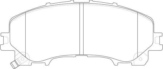 FIT FP1736 - Комплект спирачно феродо, дискови спирачки vvparts.bg