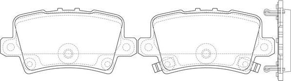 FIT FP8197 - Комплект спирачно феродо, дискови спирачки vvparts.bg