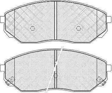 FIT FP3017 - Комплект спирачно феродо, дискови спирачки vvparts.bg