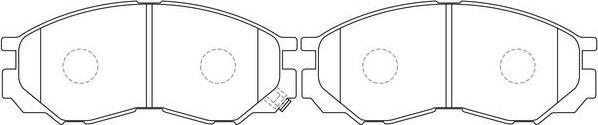 FIT FP3132 - Комплект спирачно феродо, дискови спирачки vvparts.bg