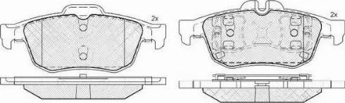 FIT FP3356 - Комплект спирачно феродо, дискови спирачки vvparts.bg