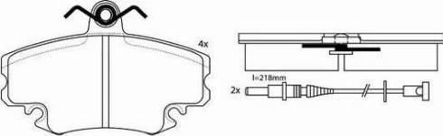 FIT FP3350E - Комплект спирачно феродо, дискови спирачки vvparts.bg