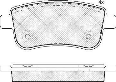 FIT FP3353 - Комплект спирачно феродо, дискови спирачки vvparts.bg