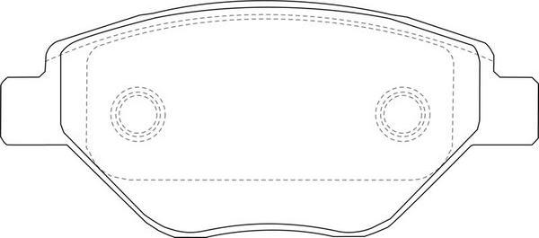 FIT FP3352 - Комплект спирачно феродо, дискови спирачки vvparts.bg