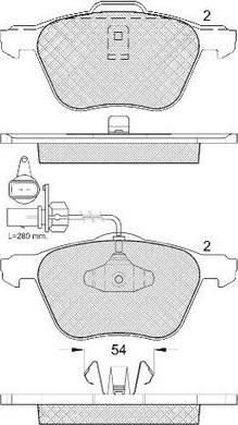 FIT FP3265E - Комплект спирачно феродо, дискови спирачки vvparts.bg