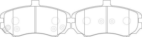 FIT FP2437 - Комплект спирачно феродо, дискови спирачки vvparts.bg