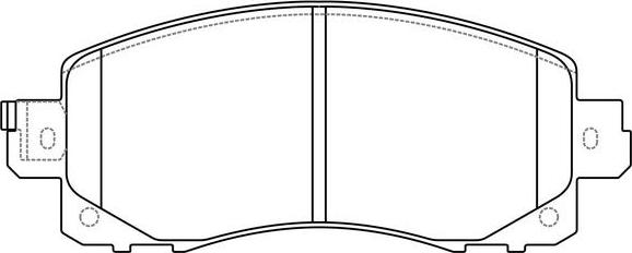 FIT FP2045 - Комплект спирачно феродо, дискови спирачки vvparts.bg