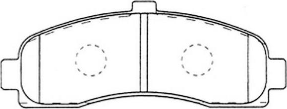 FIT FP2106 - Комплект спирачно феродо, дискови спирачки vvparts.bg