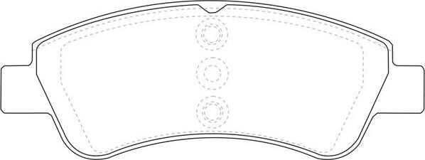 FIT FP2332 - Комплект спирачно феродо, дискови спирачки vvparts.bg