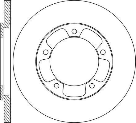 VAICO V25-80029 - Спирачен диск vvparts.bg