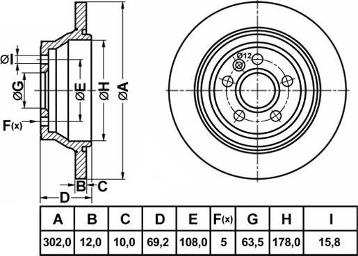 FIT FR0903 - Спирачен диск vvparts.bg