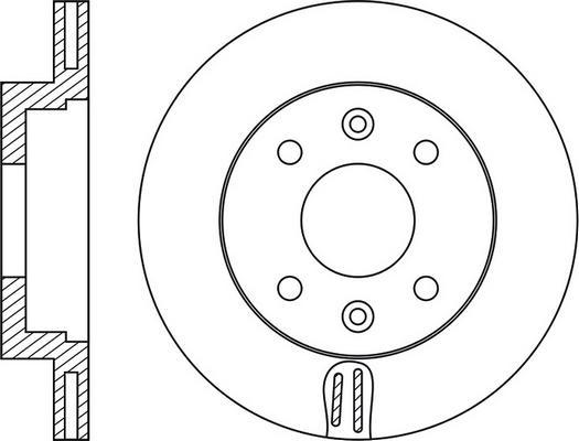 Parts-Mall PRA-059 - Спирачен диск vvparts.bg