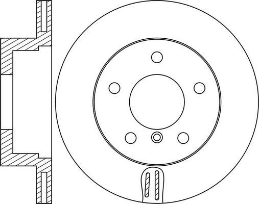 Bradi 09.9752.10 - Спирачен диск vvparts.bg