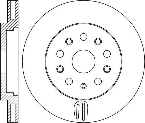 Brembo 09.A201.1X - Спирачен диск vvparts.bg