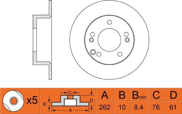 FIT FR0496 - Спирачен диск vvparts.bg