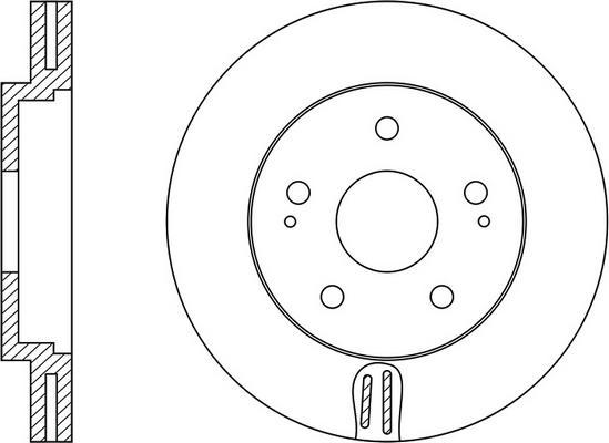 FIT FR0458V - Спирачен диск vvparts.bg