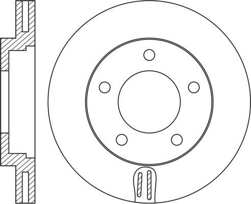 FIT FR0404V - Спирачен диск vvparts.bg