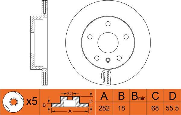 FIT FR0406V - Спирачен диск vvparts.bg