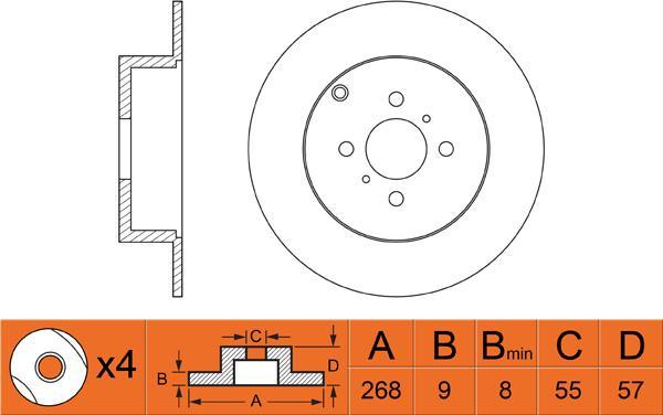 FIT FR0419 - Спирачен диск vvparts.bg