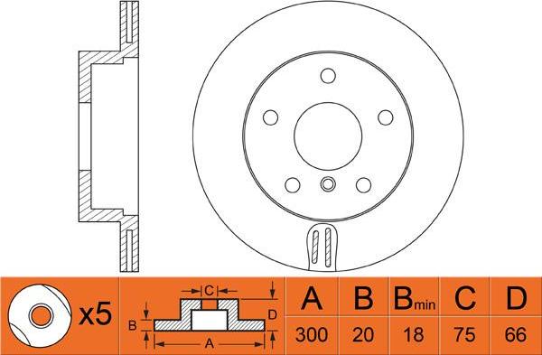 ATE 2401200204102 - Спирачен диск vvparts.bg