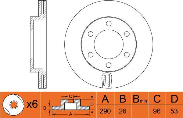 FIT FR0432V - Спирачен диск vvparts.bg