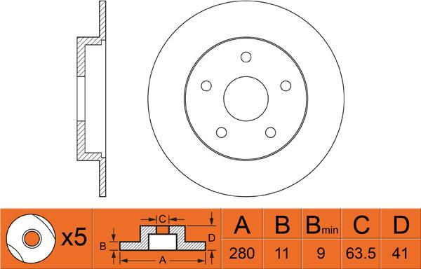 FIT FR0478 - Спирачен диск vvparts.bg