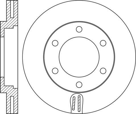 Delphi BG 2652 - Спирачен диск vvparts.bg