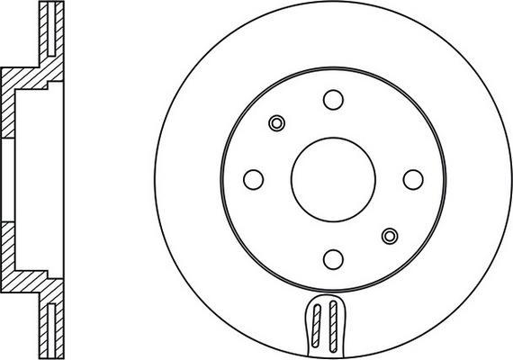 FIT FR0586V - Спирачен диск vvparts.bg