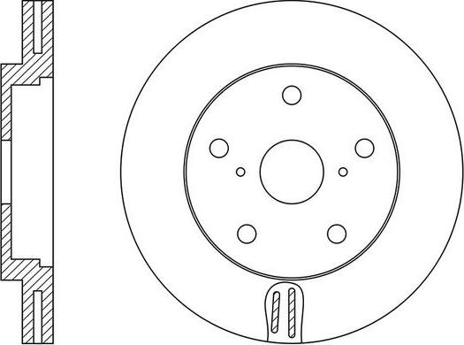 FIT FR0605V - Спирачен диск vvparts.bg