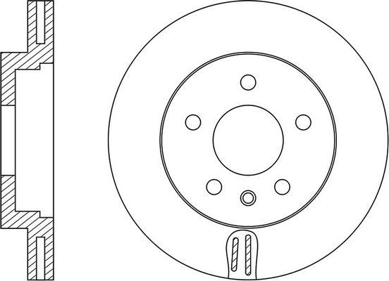 BOSCH 0 986 479 154 - Спирачен диск vvparts.bg