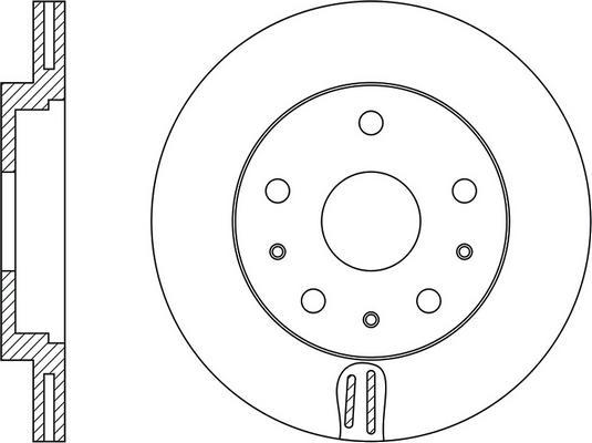 LPR M5016V - Спирачен диск vvparts.bg