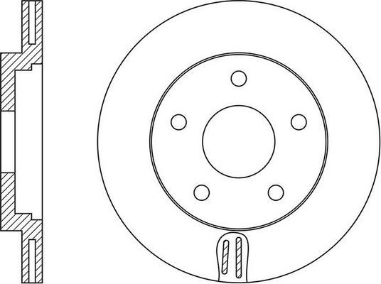 BOSCH BD2557 - Спирачен диск vvparts.bg