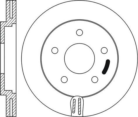 BENDIX 520705 - Спирачен диск vvparts.bg