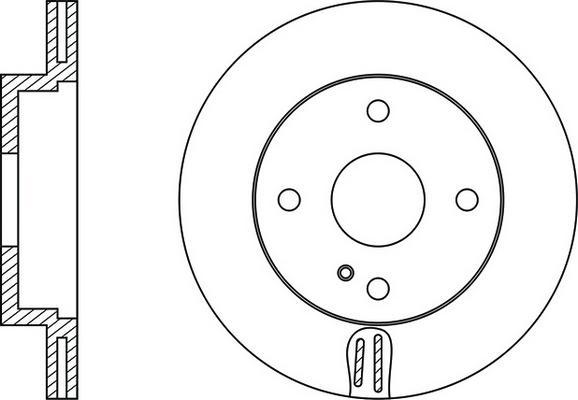 Quinton Hazell BDC5103 - Спирачен диск vvparts.bg