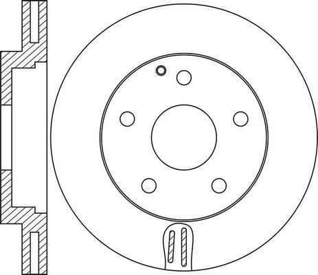 FIT FR0837V - Спирачен диск vvparts.bg