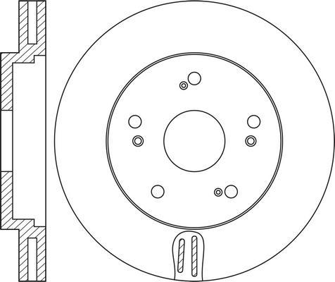 FIT FR0354V - Спирачен диск vvparts.bg