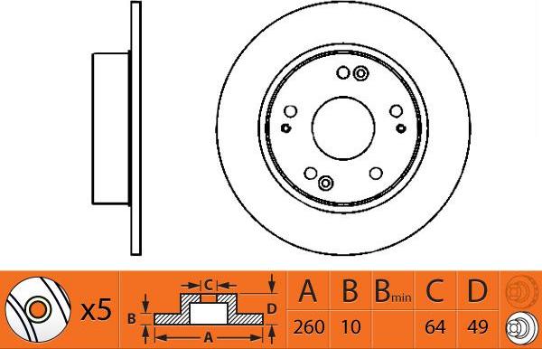 FIT FR0315 - Спирачен диск vvparts.bg