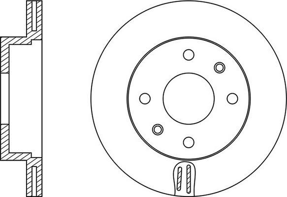 FIT FR0333V - Спирачен диск vvparts.bg