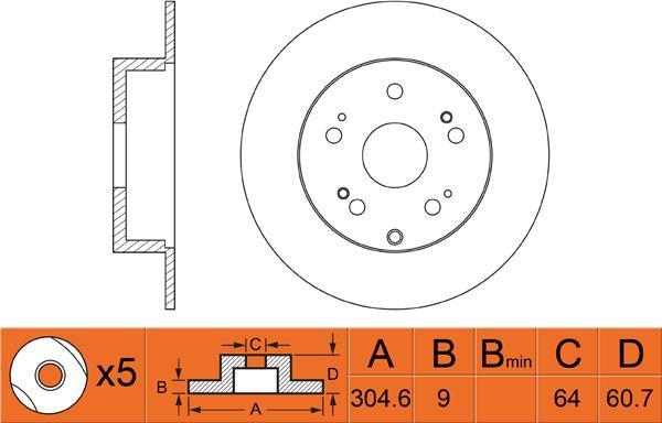 DURA BR900390 - Спирачен диск vvparts.bg