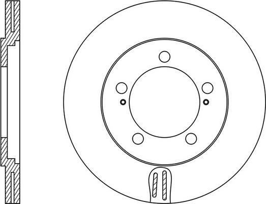 FIT FR0253V - Спирачен диск vvparts.bg