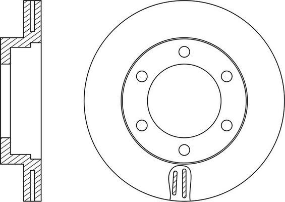 FIT FR0200V - Спирачен диск vvparts.bg