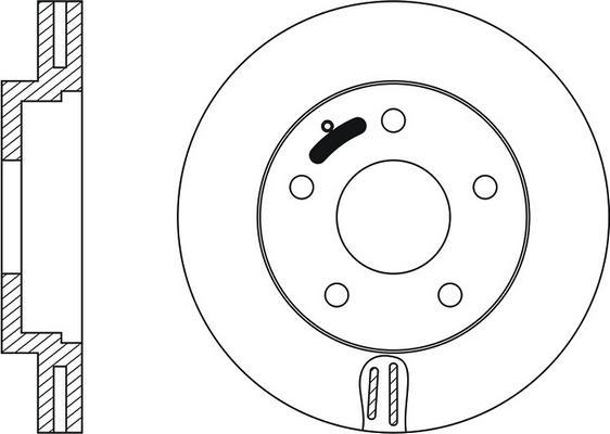 Brake Engineering DI955727 - Спирачен диск vvparts.bg