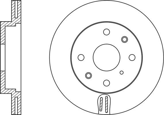 FIT FR0215V - Спирачен диск vvparts.bg