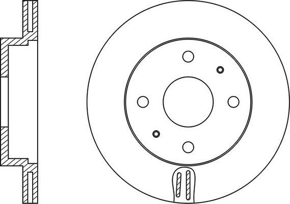 FIT FR0213V - Спирачен диск vvparts.bg