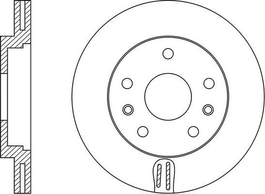 FIT FR0741V - Спирачен диск vvparts.bg