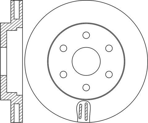 FIT FR1021V - Спирачен диск vvparts.bg