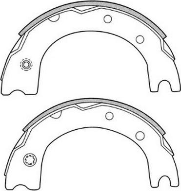 FIT FT1182 - Комплект спирачна челюст, ръчна спирачка vvparts.bg