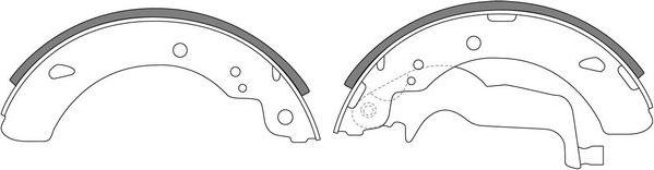 FIT FT8287 - Комплект спирачна челюст vvparts.bg